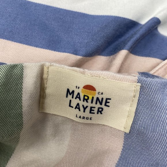 Marine Layer Layla Wrap Skirt in Multi Stripe Large - Picture 5 of 9